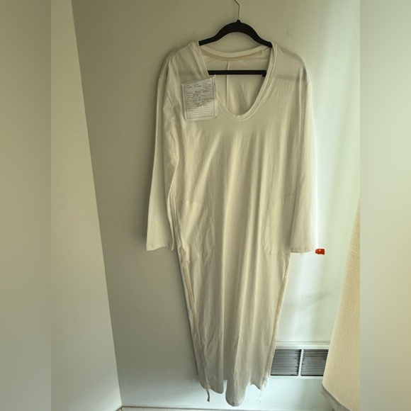 Raquel Allegra 100% Cotton Cocoon Dress • White • Size 1 • Minimalist • Gorgeous